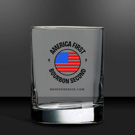 Bourbon USA Rocks Glass