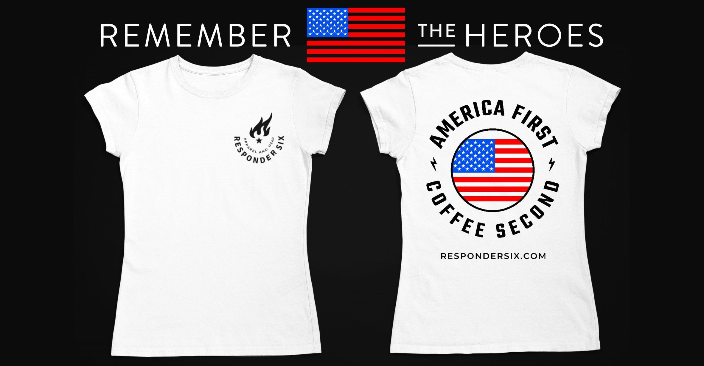 America First Coffee Second Short Sleeve T-Shirt