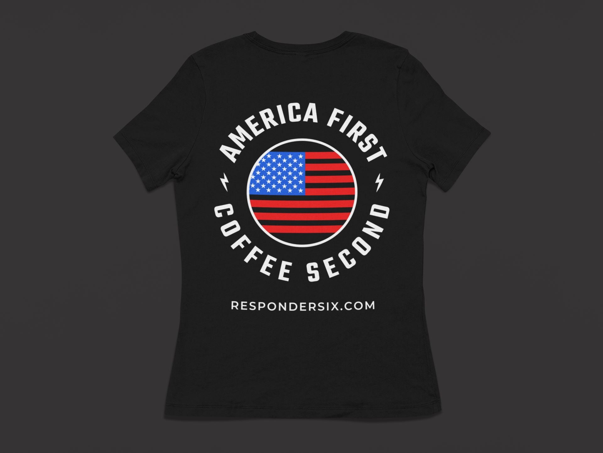 America First Coffee Second Short Sleeve T-Shirt