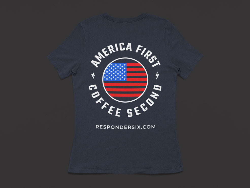 America First Coffee Second Short Sleeve T-Shirt