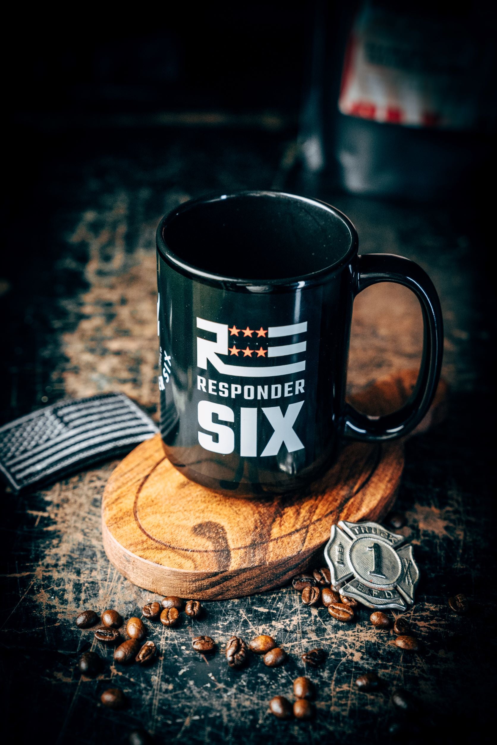 Responder Six Black Mug