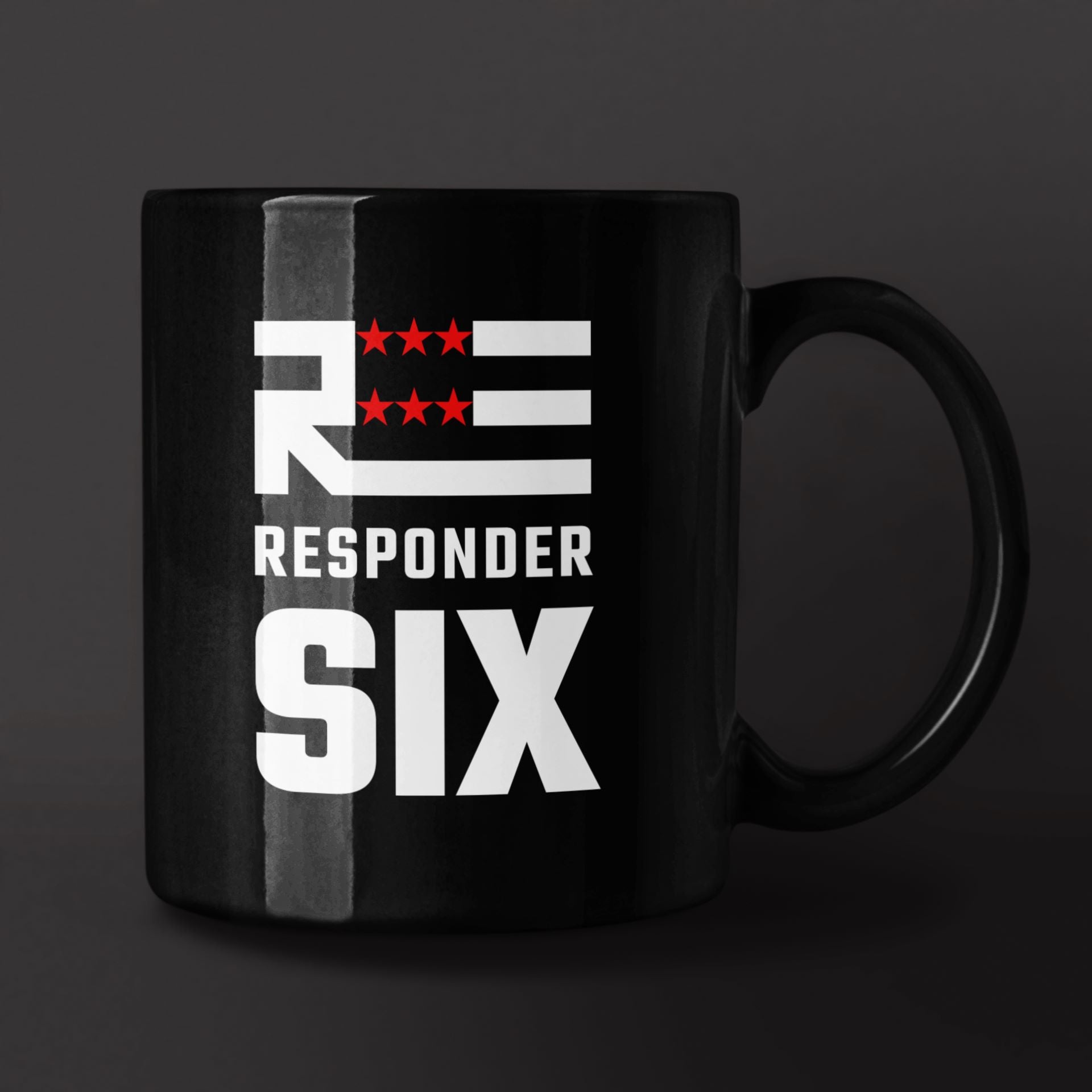 Responder Six Black Mug